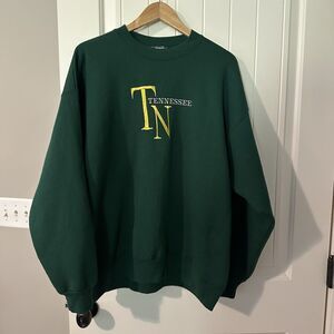 Vintage Tennessee TN Hanes Heavyweight Sweatshirt Embroidered Men’s Size XL